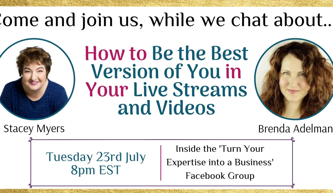 How to Be the Best You in Your Live Streams (training today)